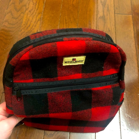 Woolrich Red and Black Plaid Backpack - Picture 5 of 6